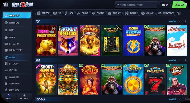 Discover the World of Vegashero Casino Online in the UK